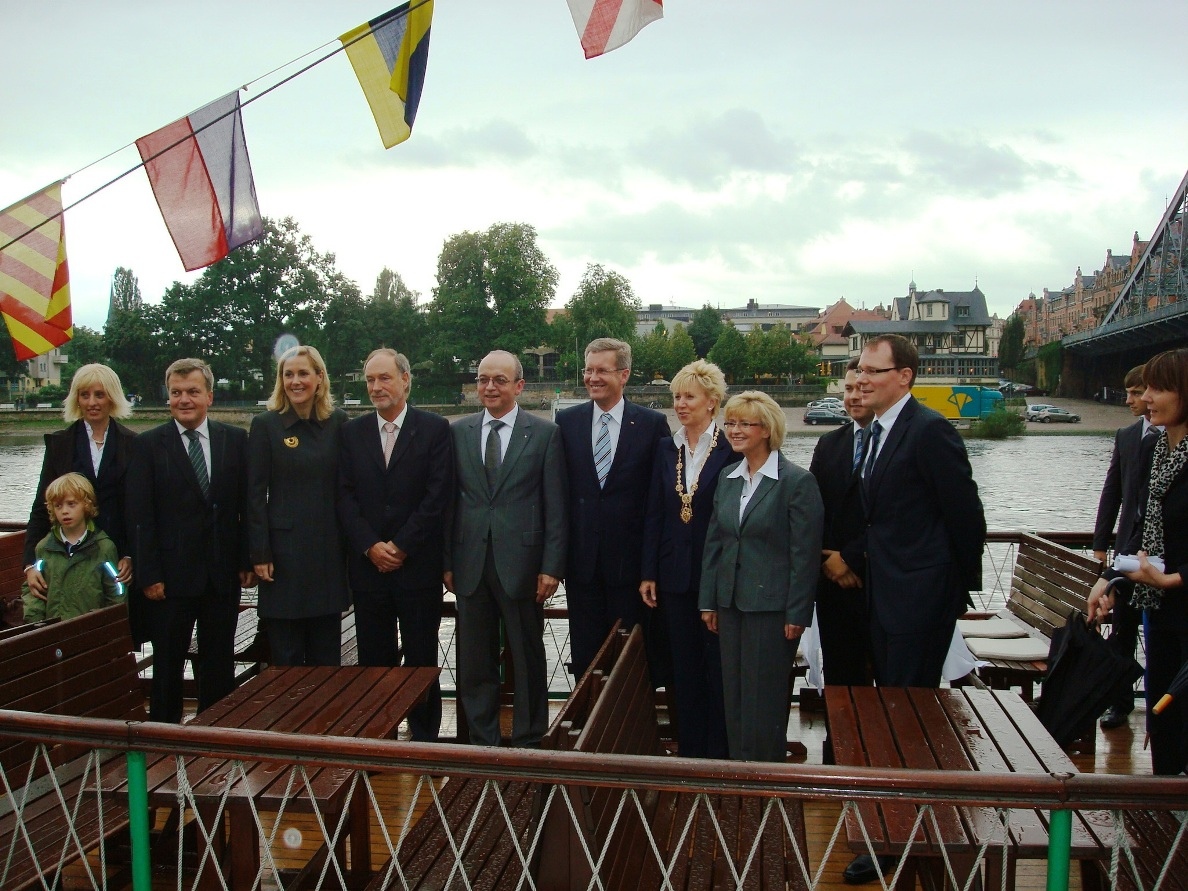Dr. Stephan Kieselstein neben dem Bundespräsidenten